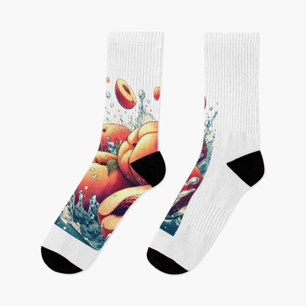 Item preview, Juicy Peaches Splashing In Water designed and sold by MSGgraphic.