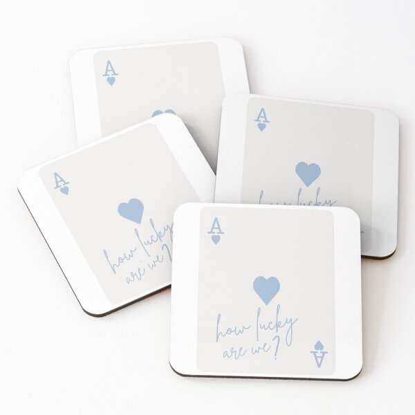 Item preview, Ace of Hearts – How Lucky Are We? Minimalist Love Card Design designed and sold by Dream Magic Co.