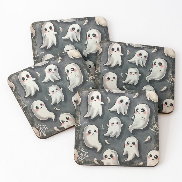 Item preview, Spooky Cute Ghost Pattern designed and sold by rustyroofco.