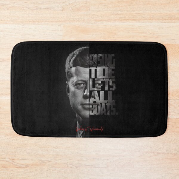 Item preview, John F. Kennedy Freedom Quote – Black and White Inspirational Portrait designed and sold by Enea Kelo.