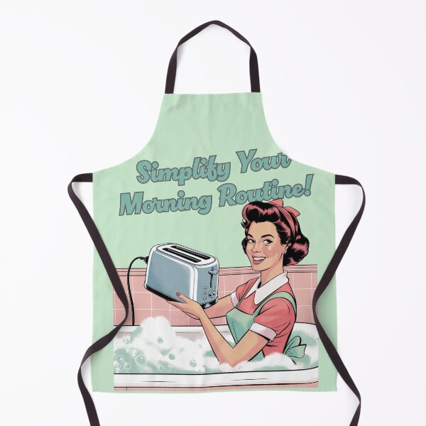 Item preview, Simplify Your Morning Routine - A Retro Ode to Modern Burnout designed and sold by 3MillsDesign.