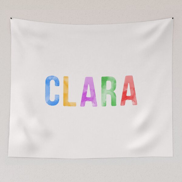 Item preview, Clara Name Bright Colors designed and sold by Jeallan Designs.