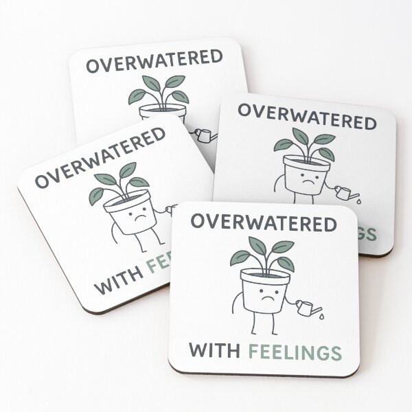 Item preview, Overwatered With Feelings Funny Plant Parent Plant Lover designed and sold by dxange.