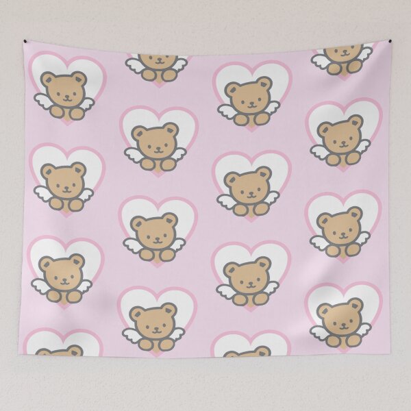 Item preview, Angel Bear in Heart – Soft Kawaii Love Aesthetic designed and sold by Heavenly-Cloudz.