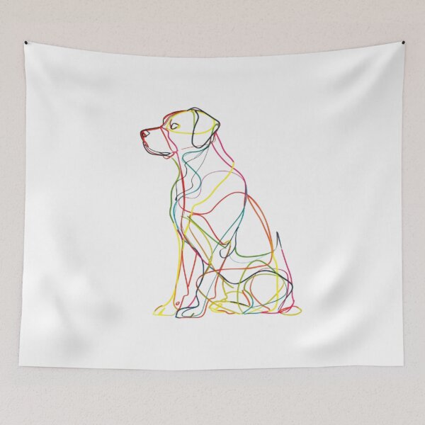 Item preview, Colorful Beagle Dog Line Art - Dog designed and sold by Petsthetic.