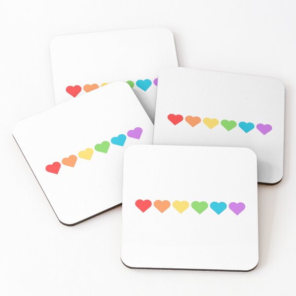 Item preview, Rainbow Pride Flag Hearts Subtle Queer LGBTQ Gay designed and sold by impossiblesoul.