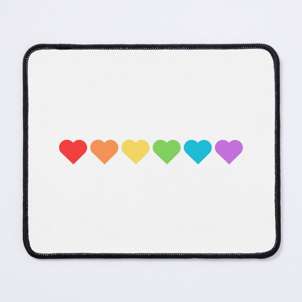 Item preview, Rainbow Pride Flag Hearts Subtle Queer LGBTQ Gay designed and sold by impossiblesoul.