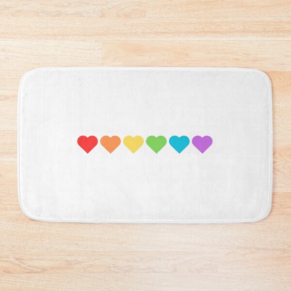 Item preview, Rainbow Pride Flag Hearts Subtle Queer LGBTQ Gay designed and sold by impossiblesoul.