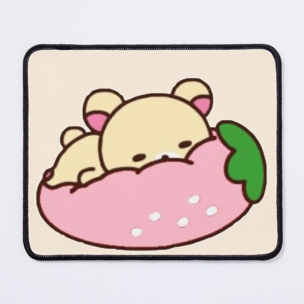 Item preview, Strawberry Nap Bear – Cozy Kawaii Sleepytime Vibes designed and sold by Heavenly-Cloudz.