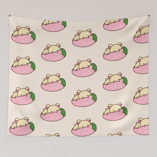Item preview, Strawberry Nap Bear – Cozy Kawaii Sleepytime Vibes designed and sold by Heavenly-Cloudz.