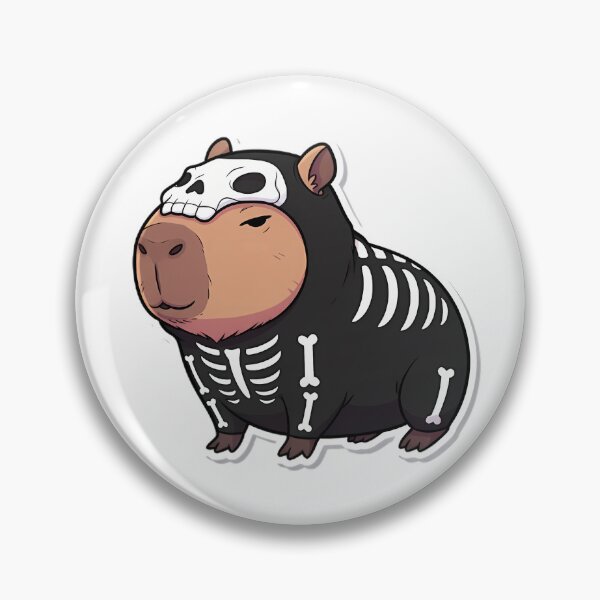 Artikelvorschau, Süßes Skelett Capybara Halloween Kostüm entworfen und verkauft von FreshPrintCo.