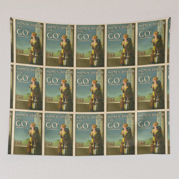 Item preview, Women of Britain say go, WW1 propoganda poster designed and sold by stevepaint.