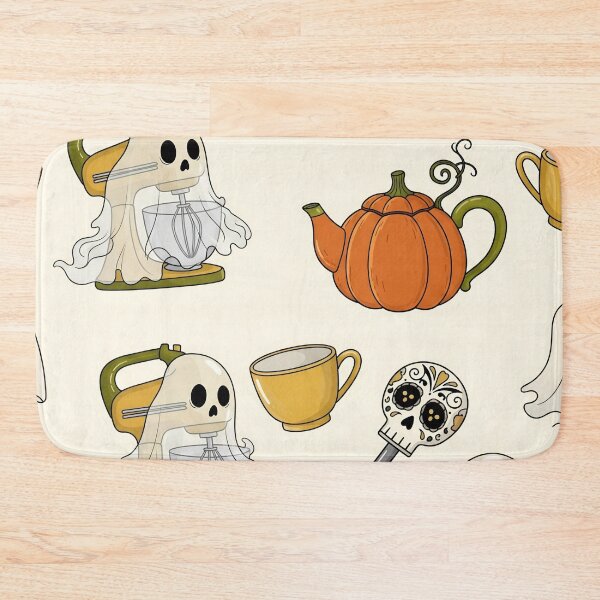 Item preview, Spooky Vintage Kitchen Seamless Pattern designed and sold by StickyGuys.