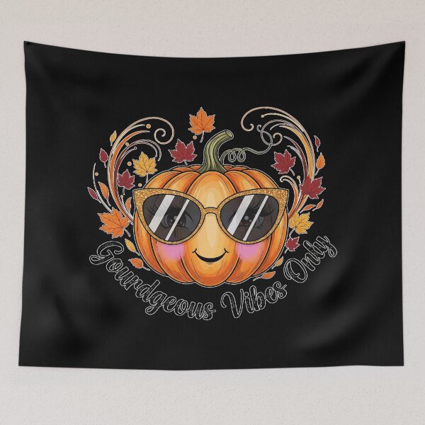 Item preview, "Gourdgeous Vibes Only" Fall Design - Cute Autumn Pumpkin #1 designed and sold by Arts My Passion.