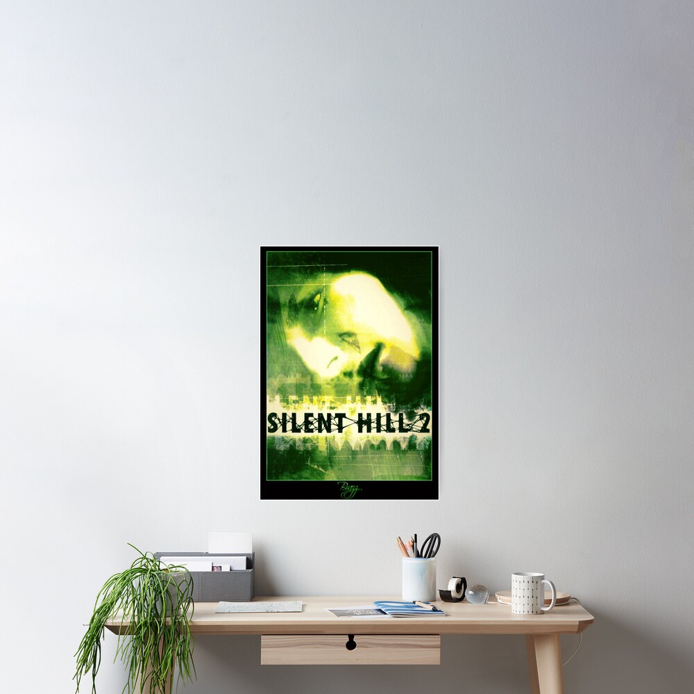 Silent Hill 2 - Ps2 Original Box Art (Green Cover) (Neon) Poster