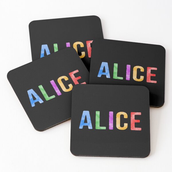 Item preview, Alice Name Bright Colors designed and sold by Jeallan Designs.