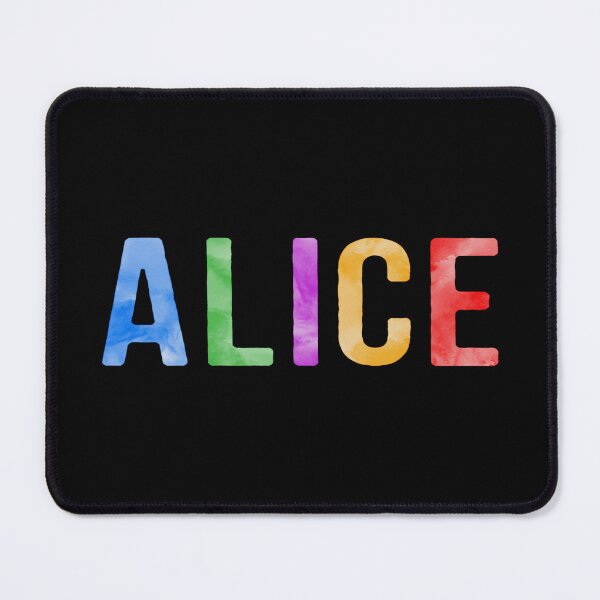 Item preview, Alice Name Bright Colors designed and sold by Jeallan Designs.