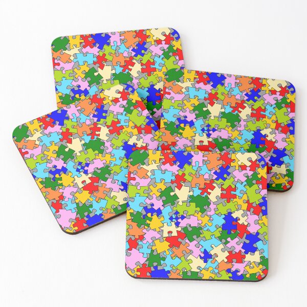 Item preview, Scrambled jigsaw multicolored puzzle  designed and sold by ReflectedCrafts.