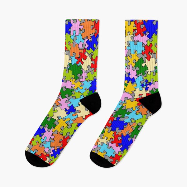 Item preview, Scrambled jigsaw multicolored puzzle  designed and sold by ReflectedCrafts.