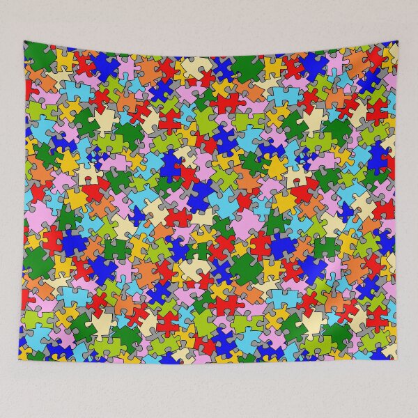 Item preview, Scrambled jigsaw multicolored puzzle  designed and sold by ReflectedCrafts.