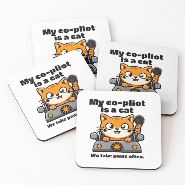 Item preview, Cute Orange Cat Co-Pilot – We Take Paws Often designed and sold by WHDProduction45.
