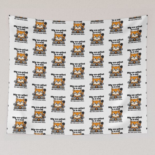 Item preview, Cute Orange Cat Co-Pilot – We Take Paws Often designed and sold by WHDProduction45.