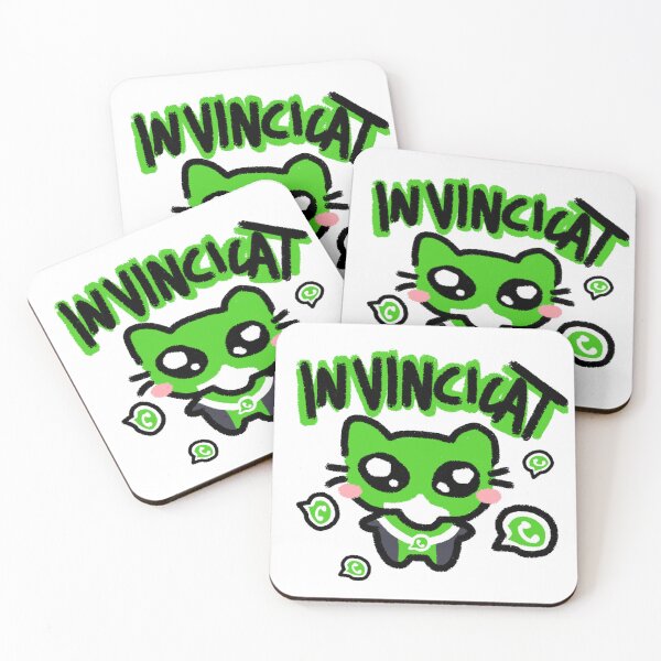 Item preview, Invincible Cat Whatsapp Meme designed and sold by Geberval.