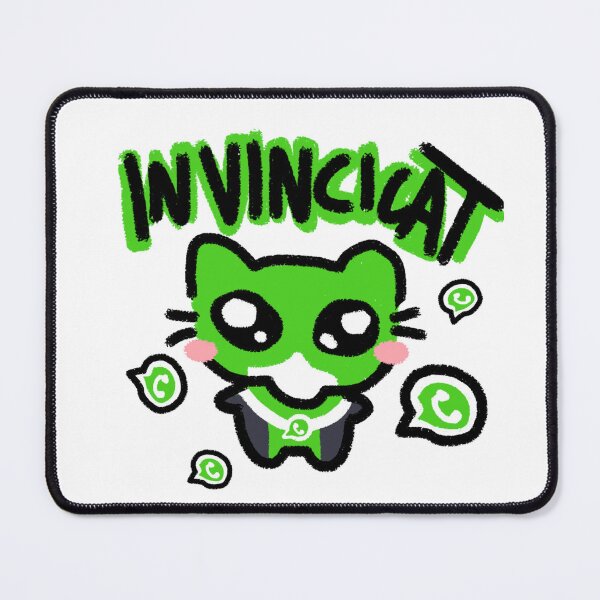 Item preview, Invincible Cat Whatsapp Meme designed and sold by Geberval.