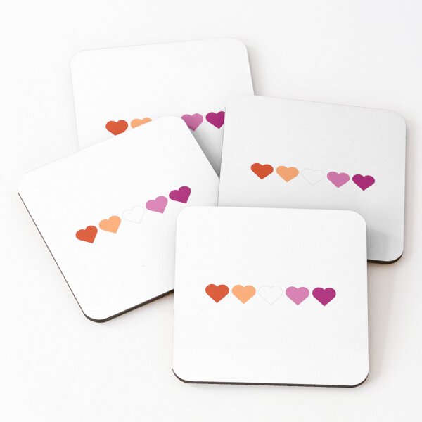 Item preview, Lesbian Pride Flag Hearts Subtle Queer LGBTQ Gay designed and sold by impossiblesoul.