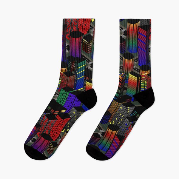 Item preview, Night panorama of a big city designed and sold by ReflectedCrafts.