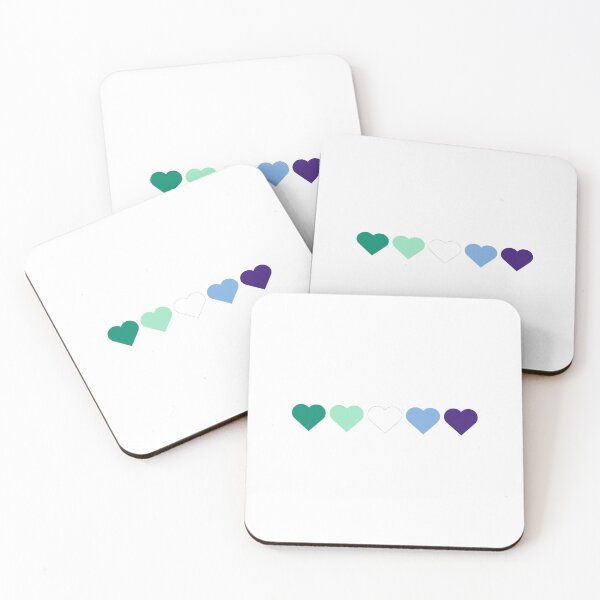 Item preview, Gay MLM Pride Flag Hearts Subtle Queer LGBTQ designed and sold by impossiblesoul.