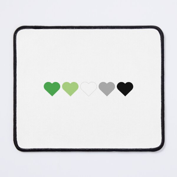 Item preview, Aromantic Pride Flag Hearts Subtle Queer LGBTQ designed and sold by impossiblesoul.