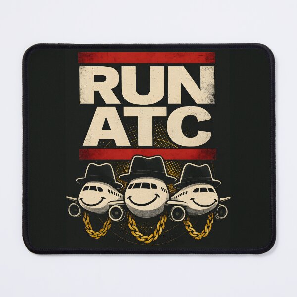 Item preview, RUN ATC – Vintage Hip-Hop Aviation Graphic Tee designed and sold by ATC HERO.