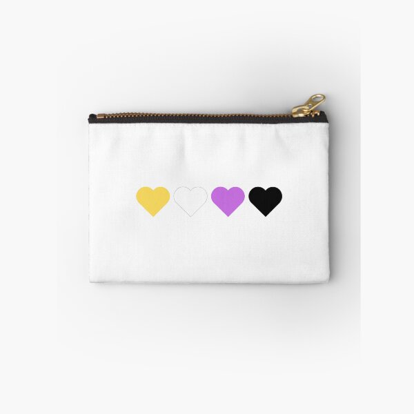 Item preview, Nonbinary Pride Flag Hearts Subtle Queer LGBTQ designed and sold by impossiblesoul.