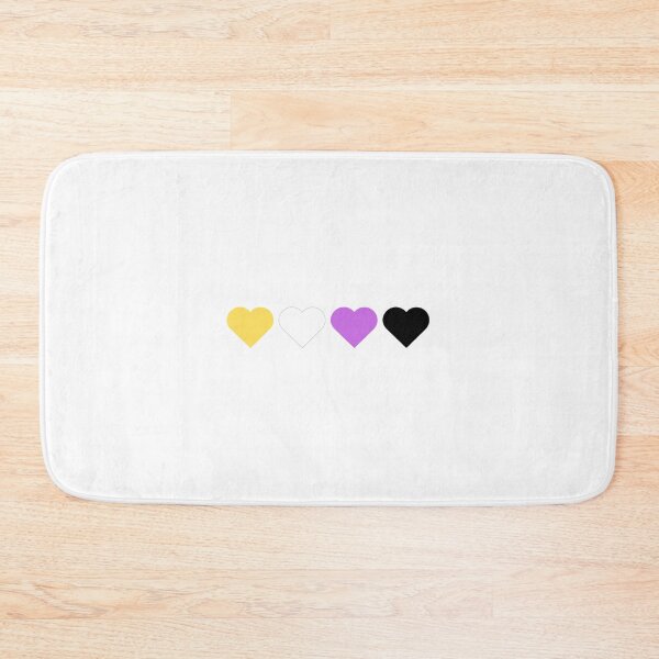 Item preview, Nonbinary Pride Flag Hearts Subtle Queer LGBTQ designed and sold by impossiblesoul.