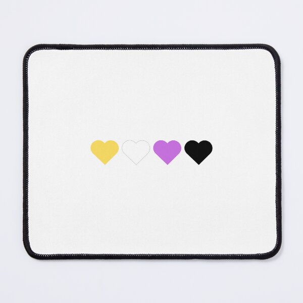 Item preview, Nonbinary Pride Flag Hearts Subtle Queer LGBTQ designed and sold by impossiblesoul.
