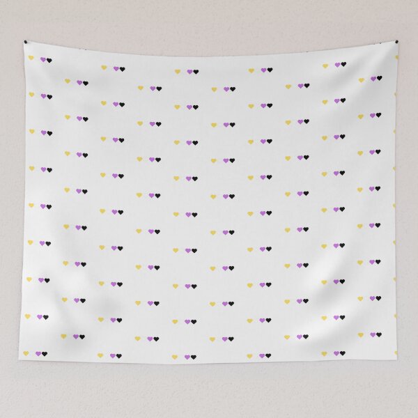 Item preview, Nonbinary Pride Flag Hearts Subtle Queer LGBTQ designed and sold by impossiblesoul.