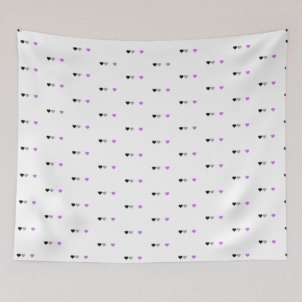 Item preview, Asexual Pride Flag Hearts Subtle Queer LGBTQ designed and sold by impossiblesoul.