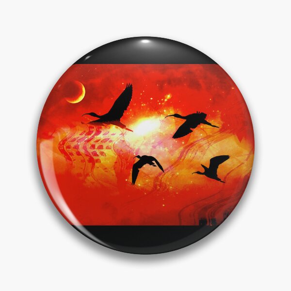 Item preview, Ibis Flight in Red Sky designed and sold by CarolM.