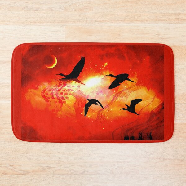 Item preview, Ibis Flight in Red Sky designed and sold by CarolM.