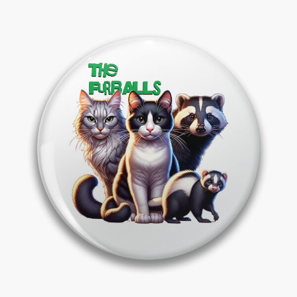 Item preview, The Furballs Band T-Shirt - Funny Animal Crew Cats Raccoon Skunk Graphic designed and sold by NSB-Design.
