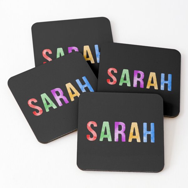 Item preview, Sarah Name Bright Colors designed and sold by Jeallan Designs.