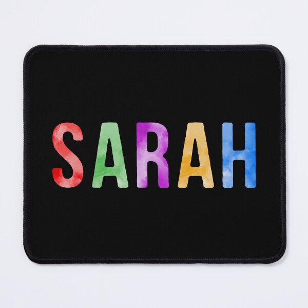 Item preview, Sarah Name Bright Colors designed and sold by Jeallan Designs.