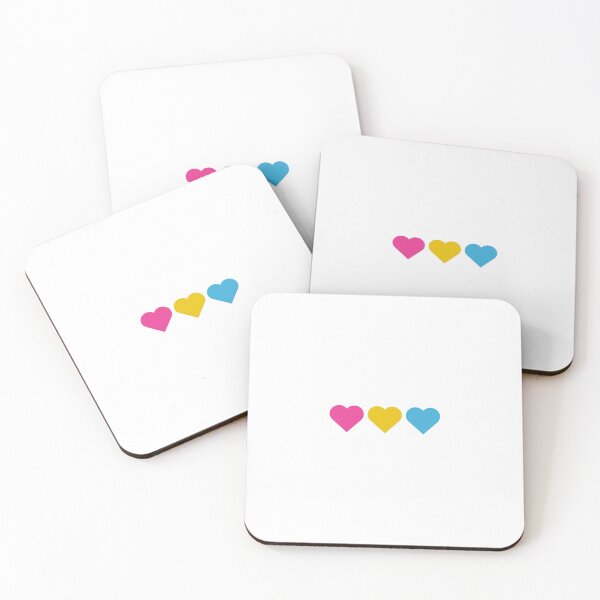 Item preview, Pansexual Pan Pride Flag Hearts Subtle Queer LGBTQ designed and sold by impossiblesoul.