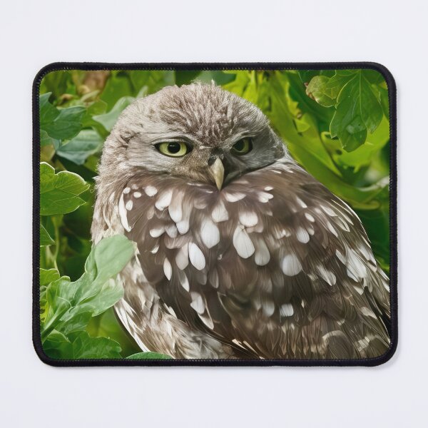 Item preview, Little owl perched on tree designed and sold by bladeuktm.