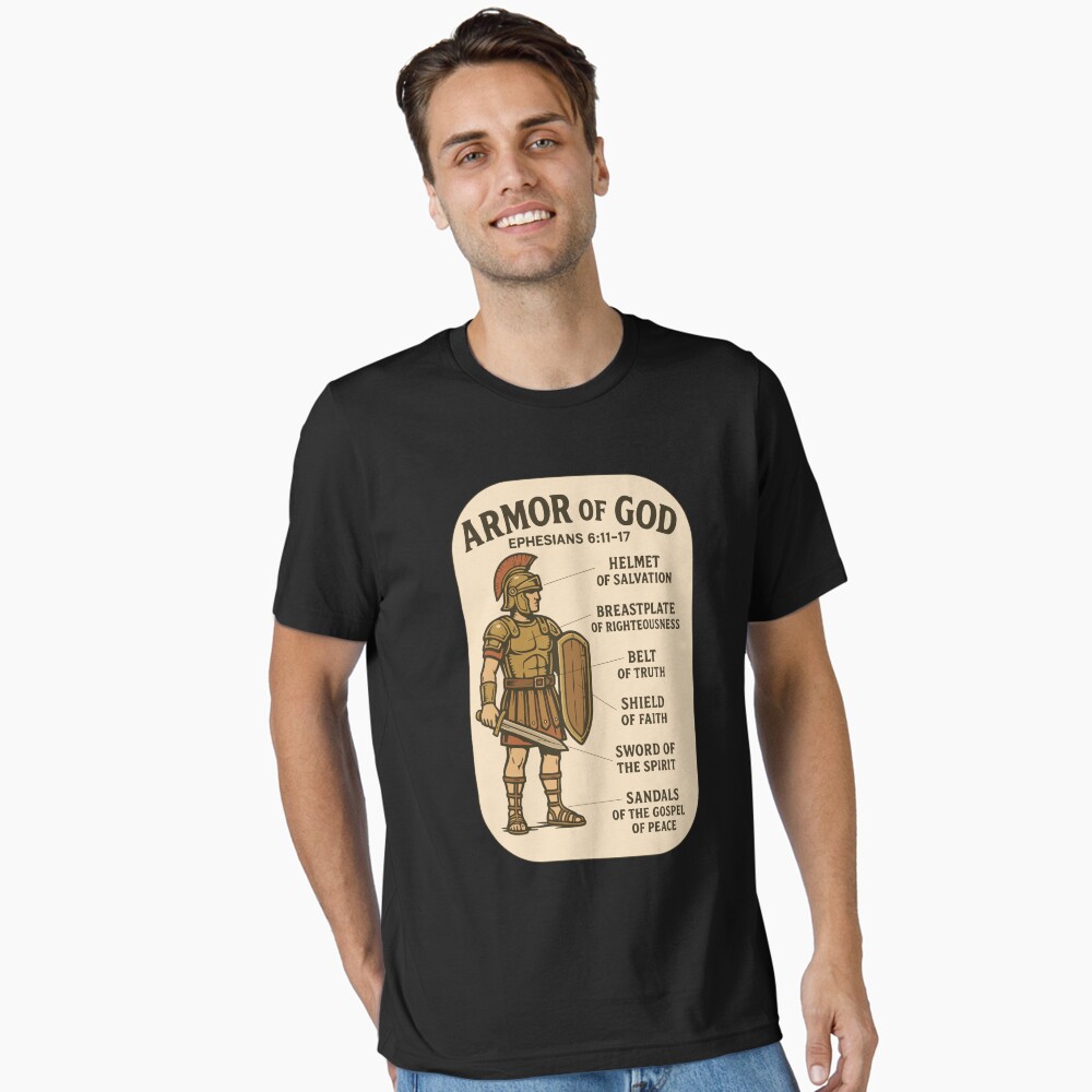 "Armor of God – Ephesians 6:11-17" Christian Soldier Poster