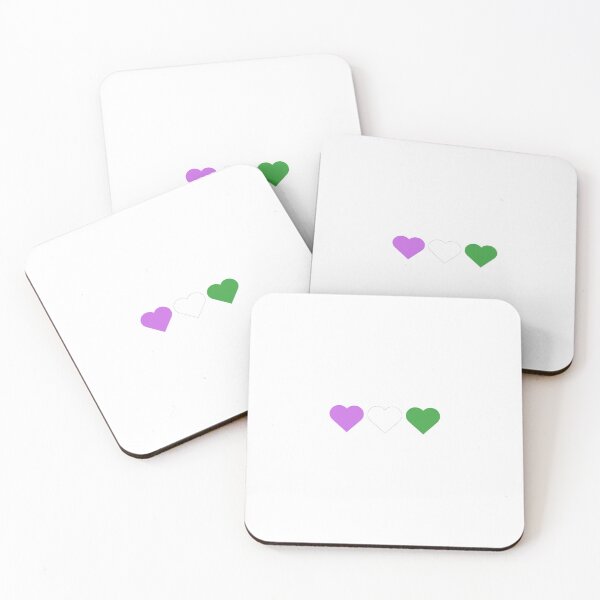Item preview, Genderqueer Pride Flag Hearts Subtle Queer LGBTQ designed and sold by impossiblesoul.