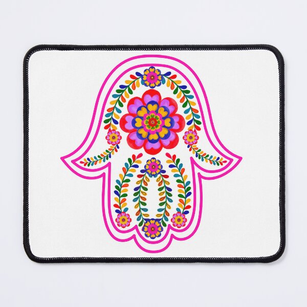 Item preview,  PinkFlower Stitch Hamsa Hand  designed and sold by hamsasoul.