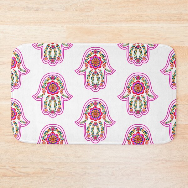 Item preview,  PinkFlower Stitch Hamsa Hand  designed and sold by hamsasoul.