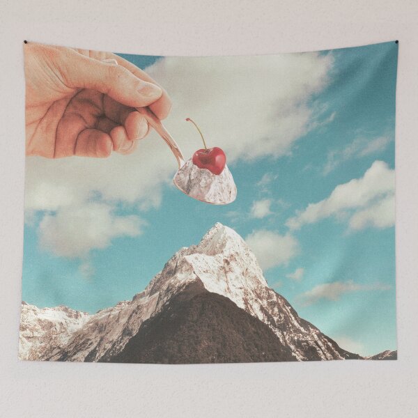 Item preview, Sundae Summit - Ice cream Mountain Peak designed and sold by Vertigo Artography.